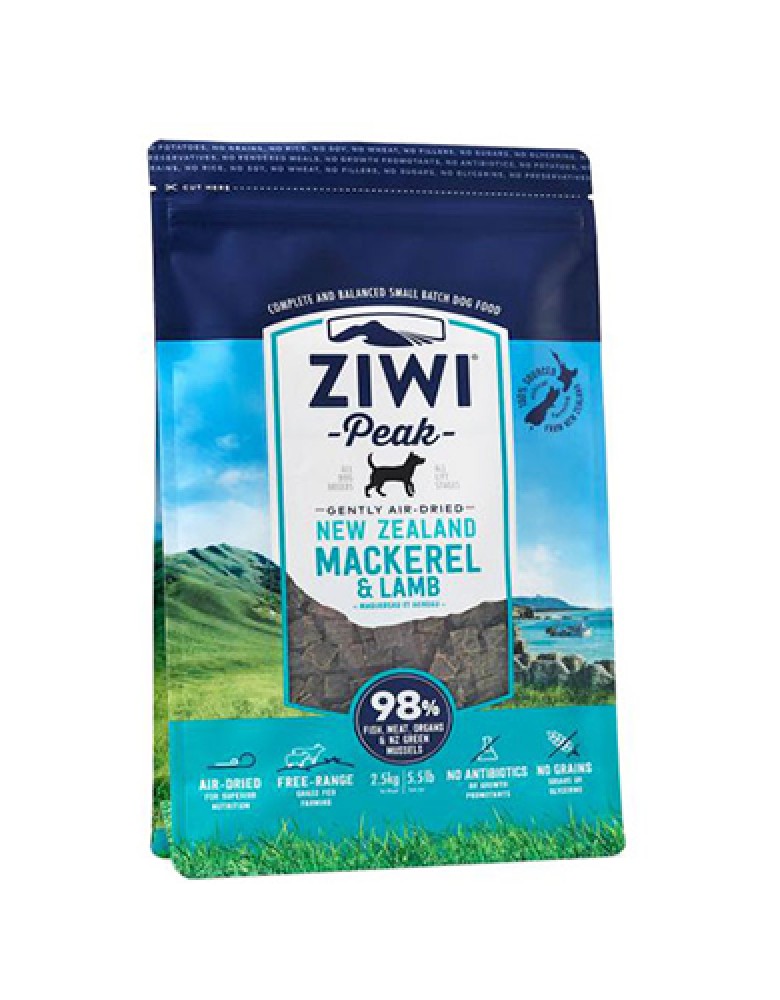 (exp: 20 Aug 2026) Ziwipeak Dog Original Series 2.5kg Mackerel & Lamb Air Dried Dry Dog Food