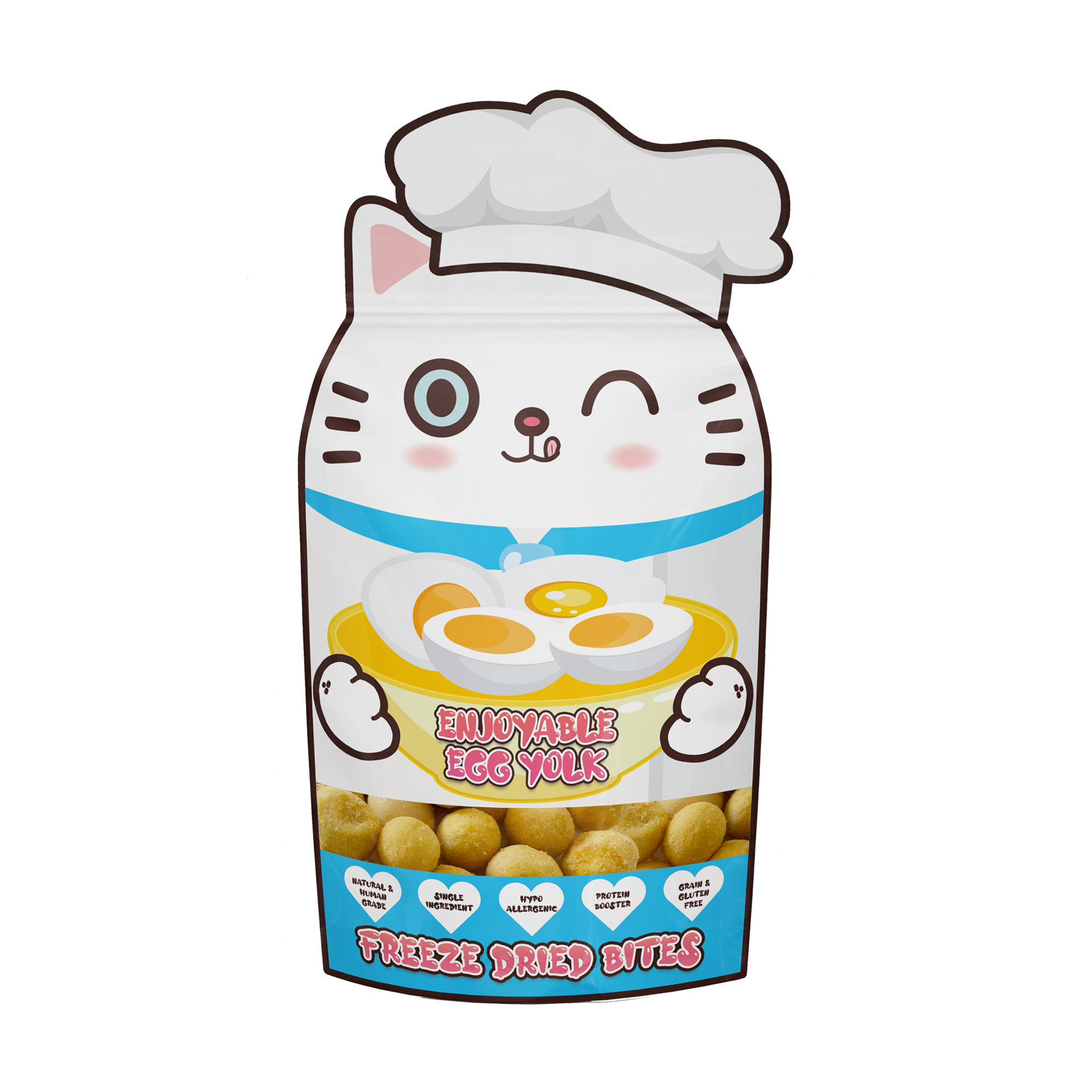Jollycat Cat 30g Enjoyable Egg Yolk Freeze Dried Bites Cat Treat