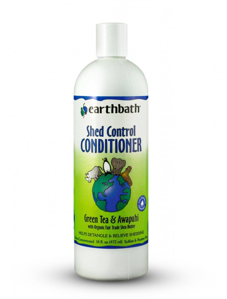 Earthbath 472ml Shed Control Pet Conditoner Green Tea & Awapuhi