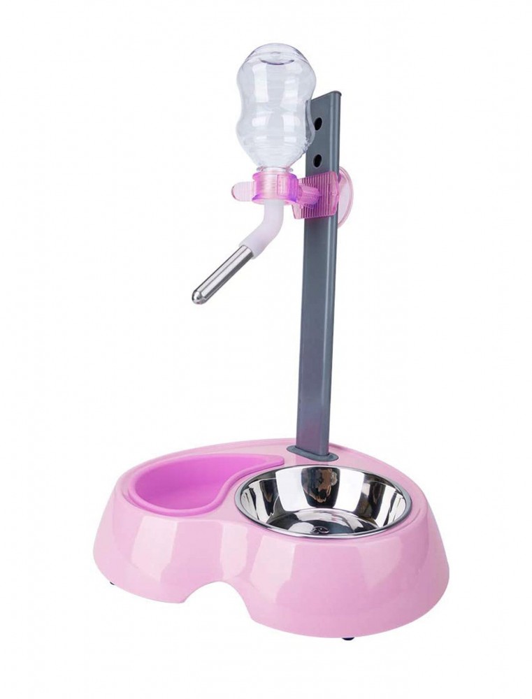 Super Design Light Pink Multifunctional Water Dispenser & Feeder
