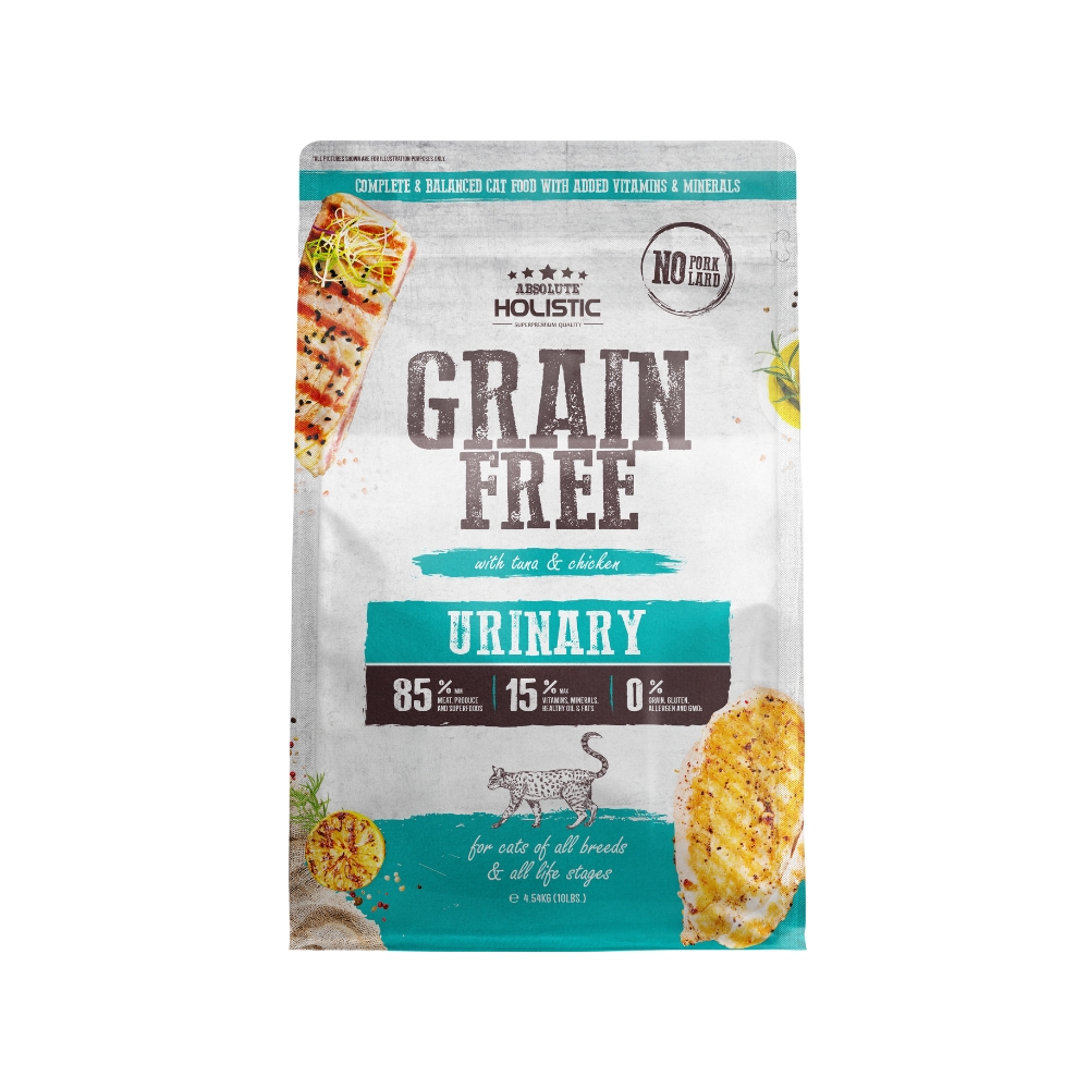 (exp: 05 May 2027) Absolute Holistic Cat 10lbs Grain Free Urinary Dry Cat Food