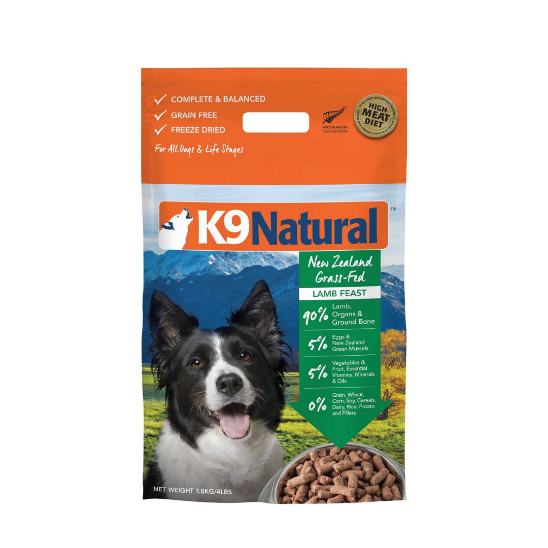 (exp: 29 Jan 2027) K9 Natural Dog Freeze Dried 1.8kg Lamb Feast Dry Dog Food