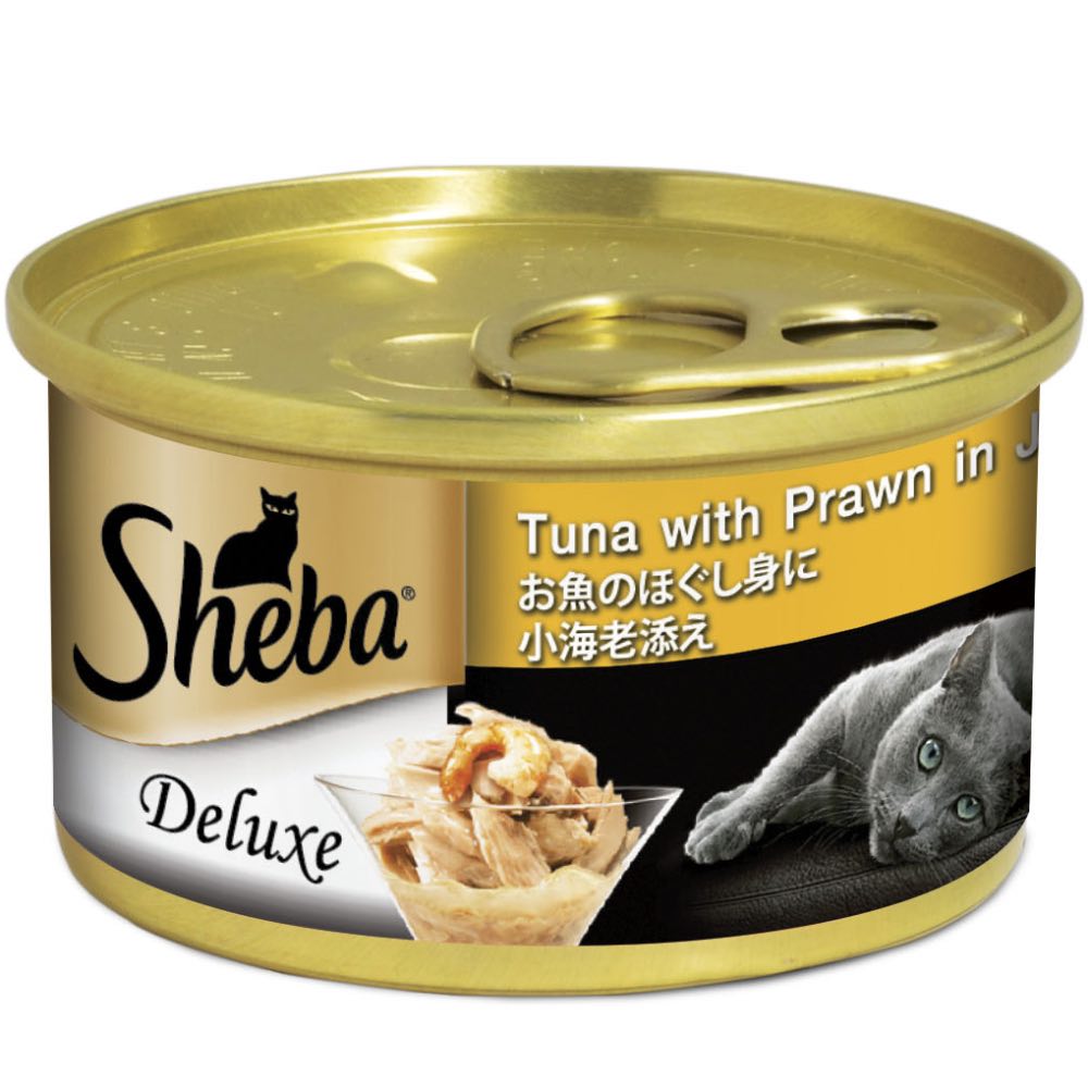 (exp: 27 May 2027) Sheba Cat 85g Tuna With Prawn In Jelly Wet Cat Food