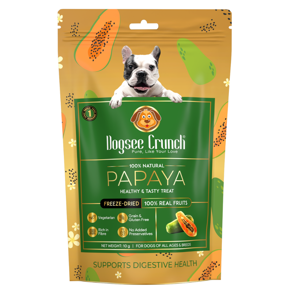 (exp: Mar 2026) Dogsee Crunch Freeze Dried Papaya 10g Dog Treats