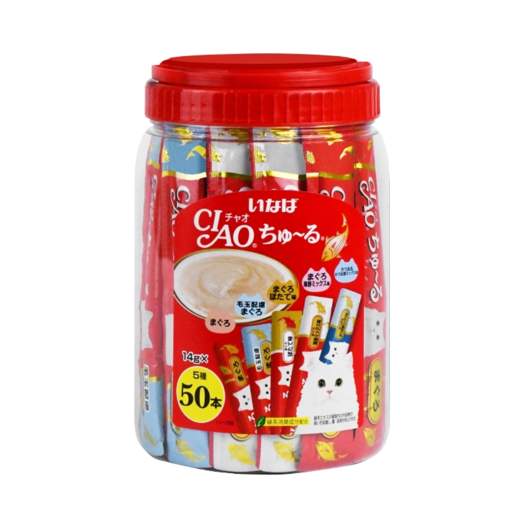 (exp: 03 Mar 2027) Ciao Churu 14gx50 Tuna Variety Cat Treat