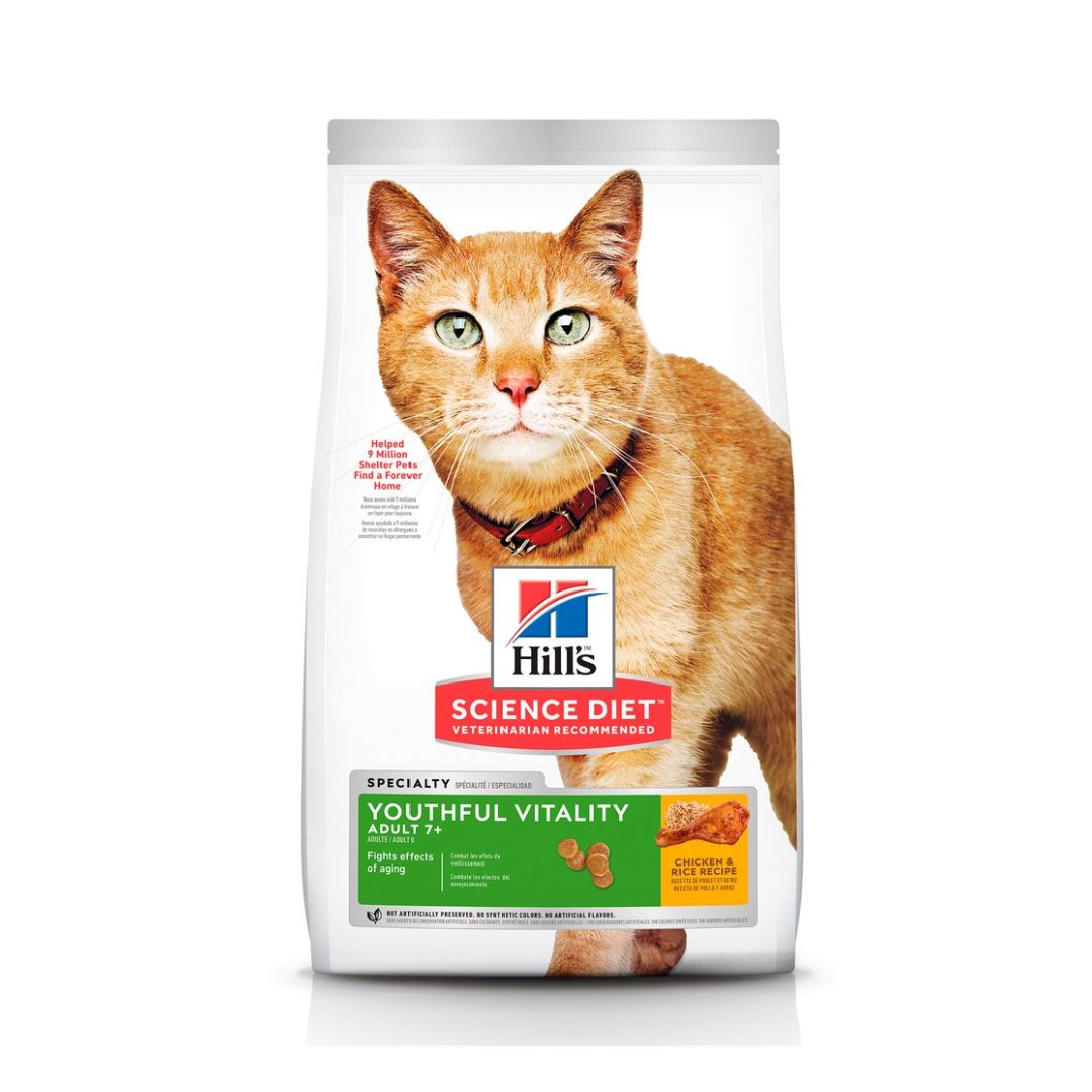 Hill's Science Diet Feline Adult 7+ Youthful Vitality Dry Cat Food