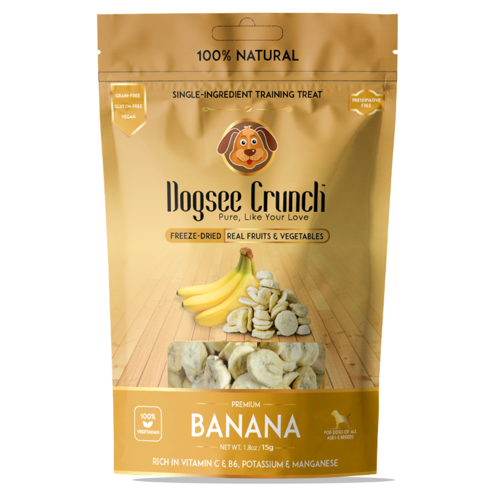(exp: Mar 2026) Dogsee Crunch Freeze Dried Banana 15g Dog Treats