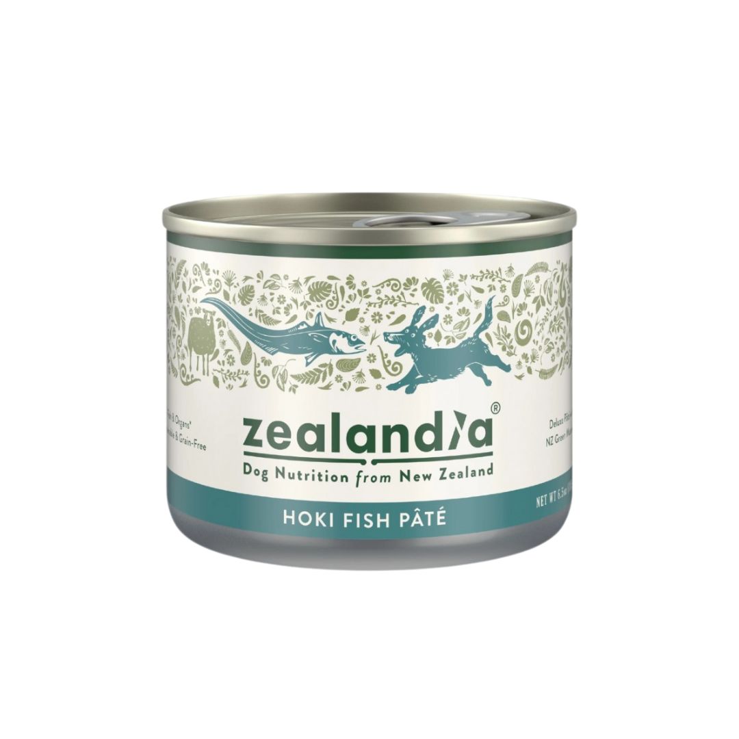 (exp: 13 Feb 2026) Zealandia Dog 185g Hoki Fish Pate Wet Dog Food