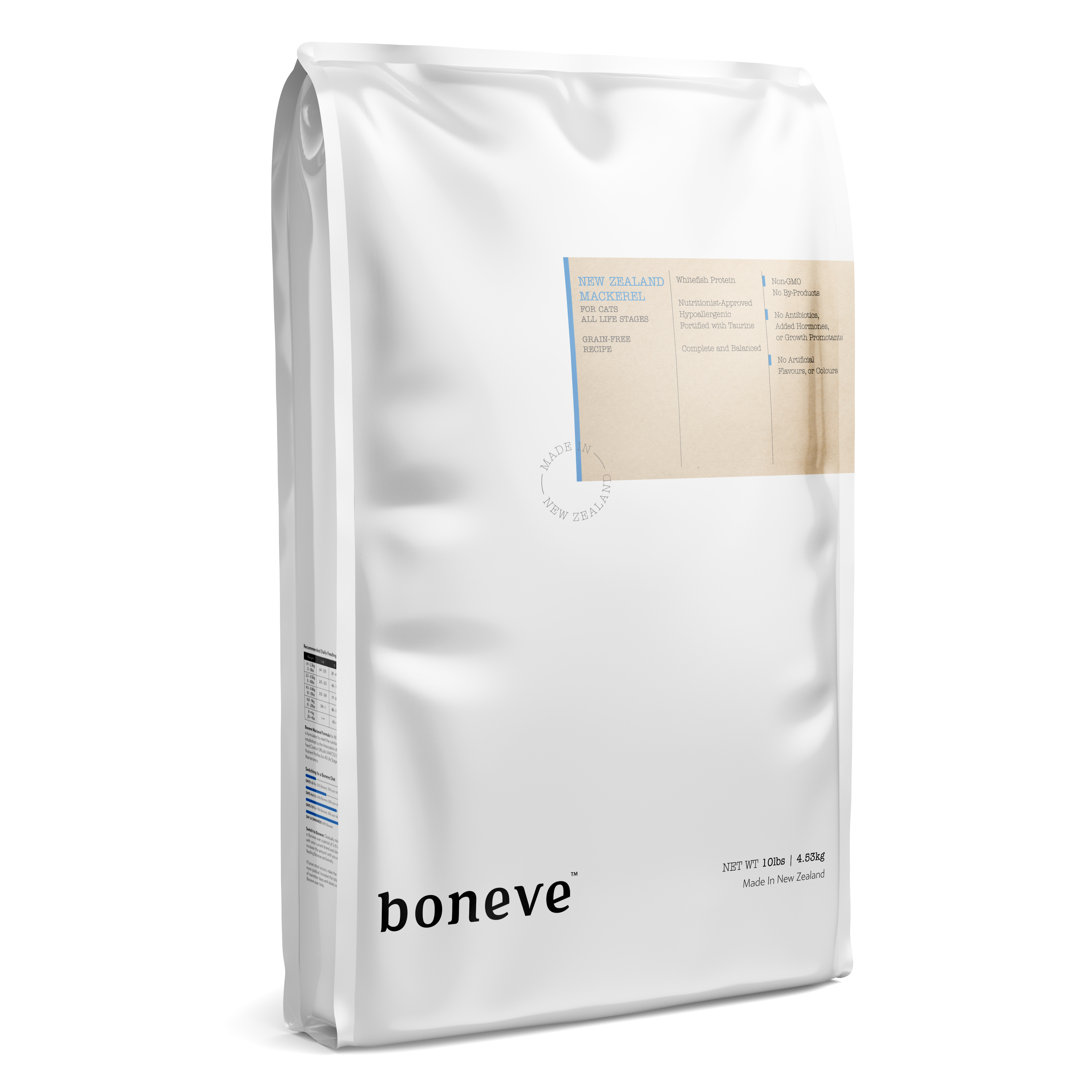 (exp: 16 Apr 2026) Boneve Earthmade Cat 10lbs (4.53kg) New Zealand Mackerel Grain Free Dry Cat Food