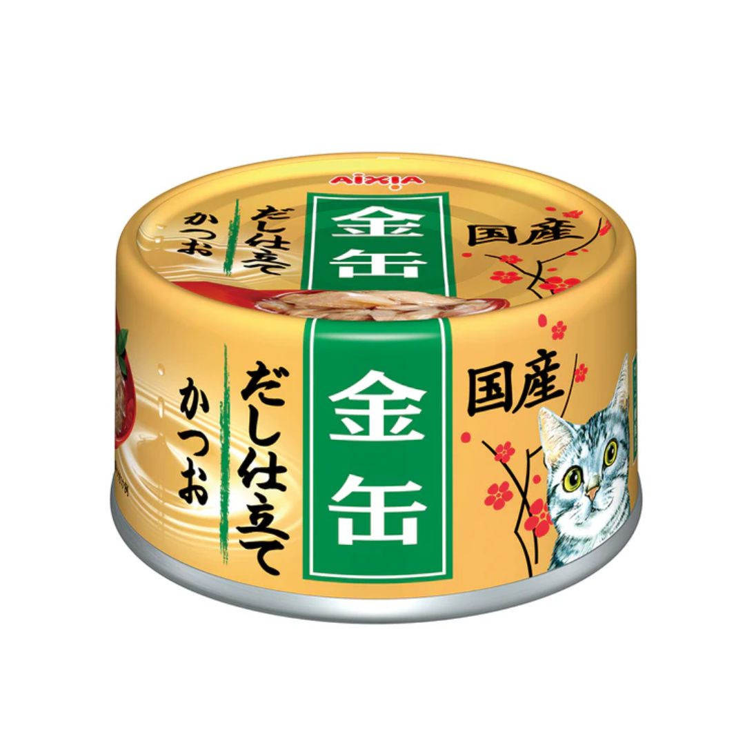 (exp: 01 Dec 2027) Aixia Kin Can Dashi 70g Skipjack Tuna Wet Cat Food