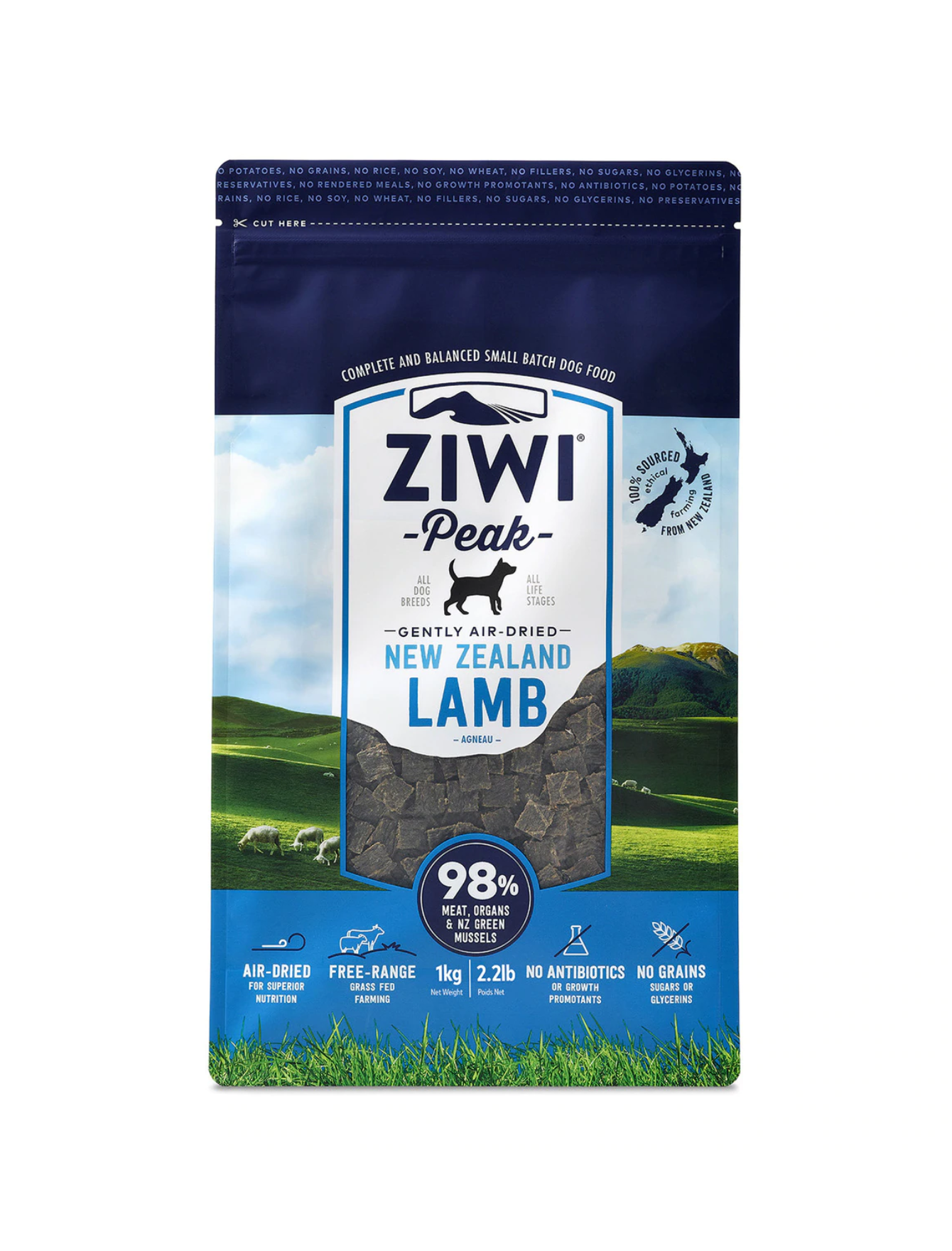 Ziwipeak Dog Original Series Lamb Air Dried Dry Dog Food