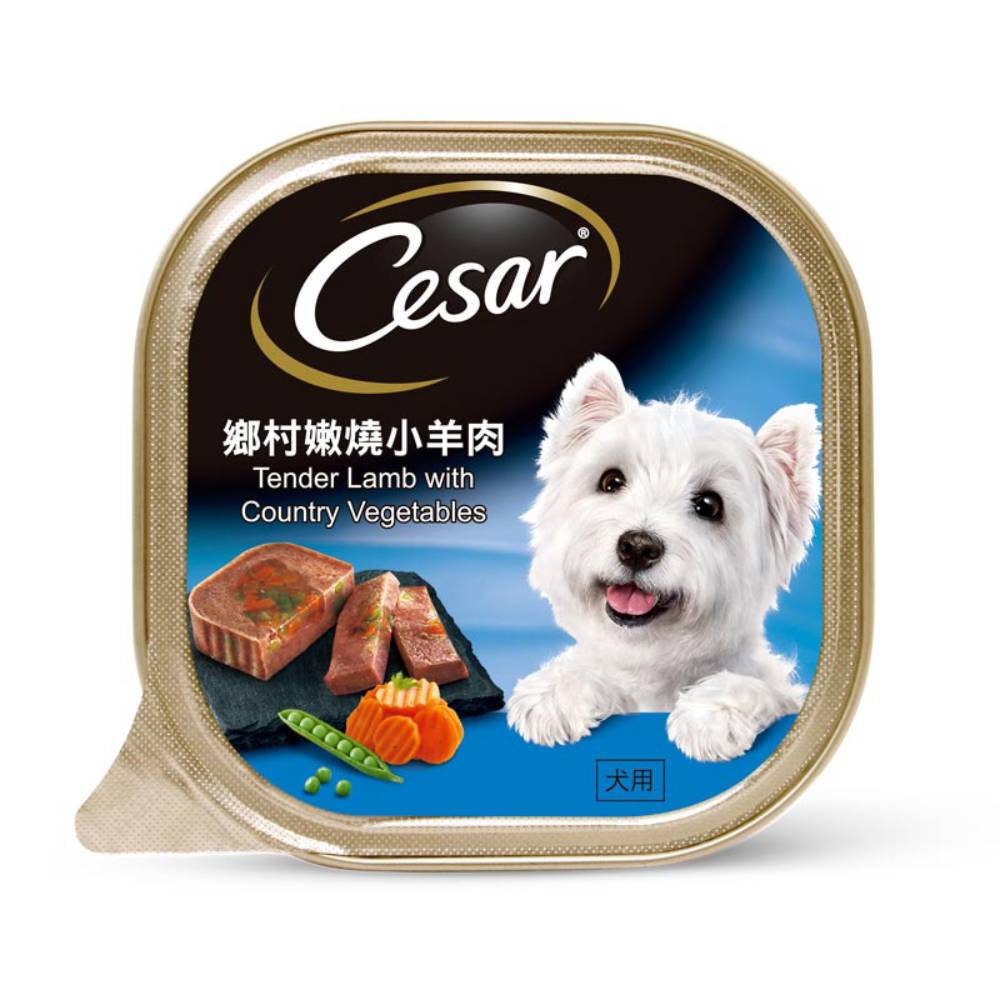 (exp: 15 Jan 2027) Cesar Dog 100g Tender Lamb With Country Vegetables Wet Dog Food