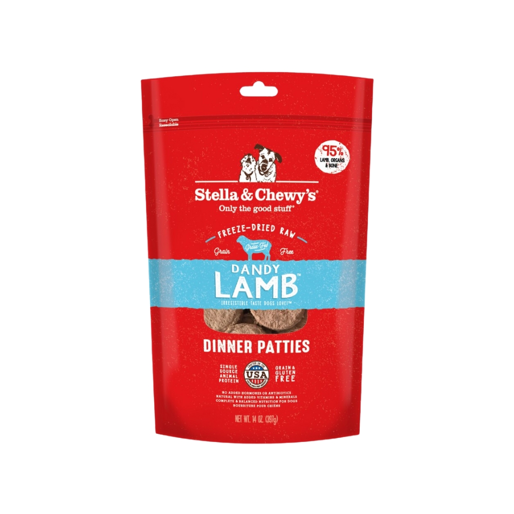 Stella & Chewy's Dog Freeze Dried Raw Dinner Patties 709g Dandy Lamb Raw Dog Food