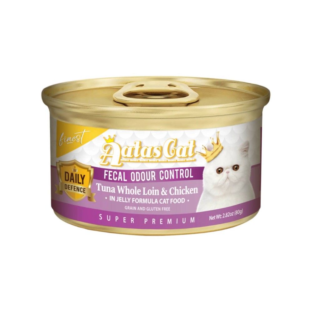 (exp: 24 Mar 2028) Aatas Cat 80g Finest Daily Fecal Odour Control Wet Canned Food