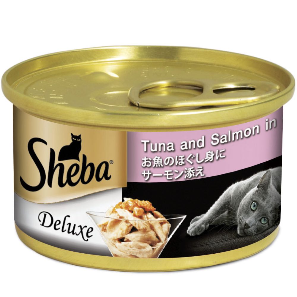 (exp: 28 May 2027) Sheba Cat 85g Tuna And Salmon In Gravy Wet Cat Food