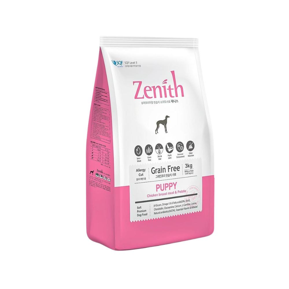 (exp: 10 Apr 2026) Zenith Dog 3kg Soft Kibble Puppy Dry Dog Food