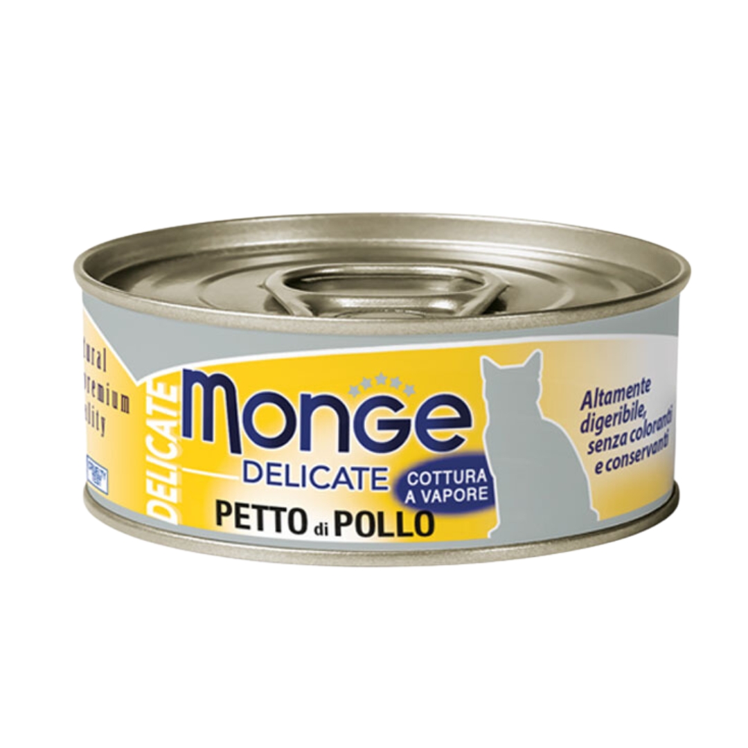(exp: 07 Nov 2027) Monge Cat Delicate 80g Chicken Breast Wet Cat Food