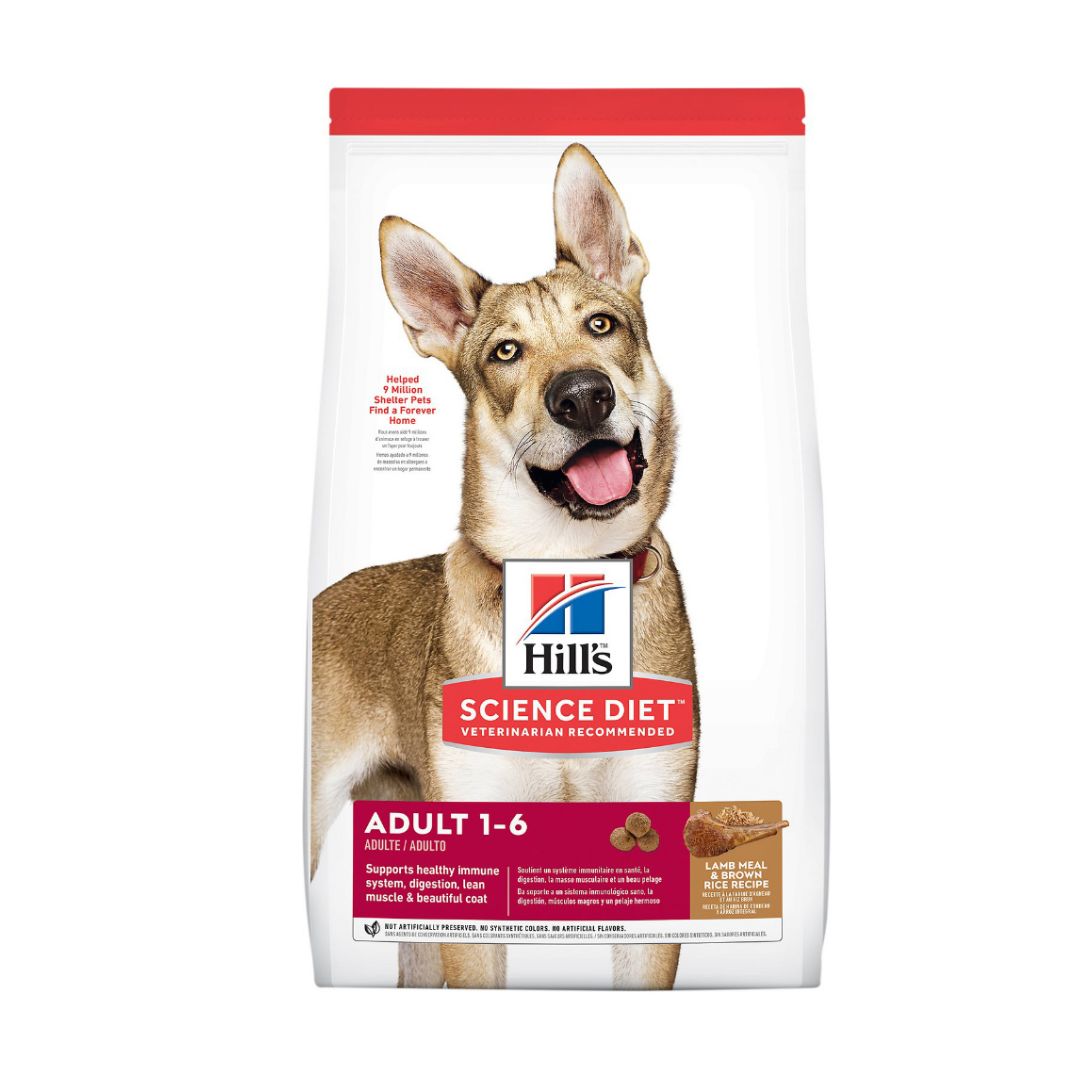 (exp: 01 Jan 2026) Hill's Science Diet Canine Adult Lamb Meal & Brown Rice Recipe 15kg Dry Dog Food