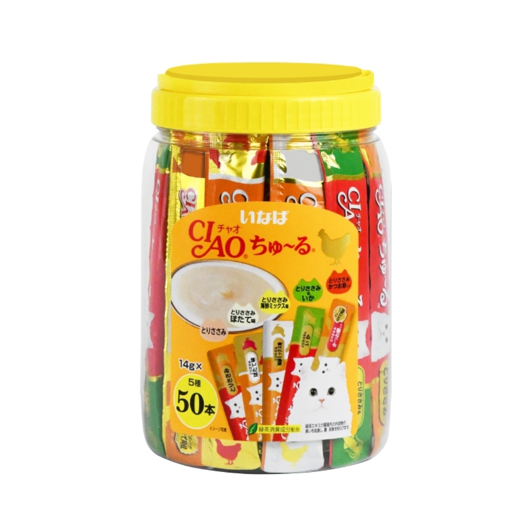 (exp: 25 Dec 2026) Ciao Churu 14gx50 Chicken Variety Cat Treat