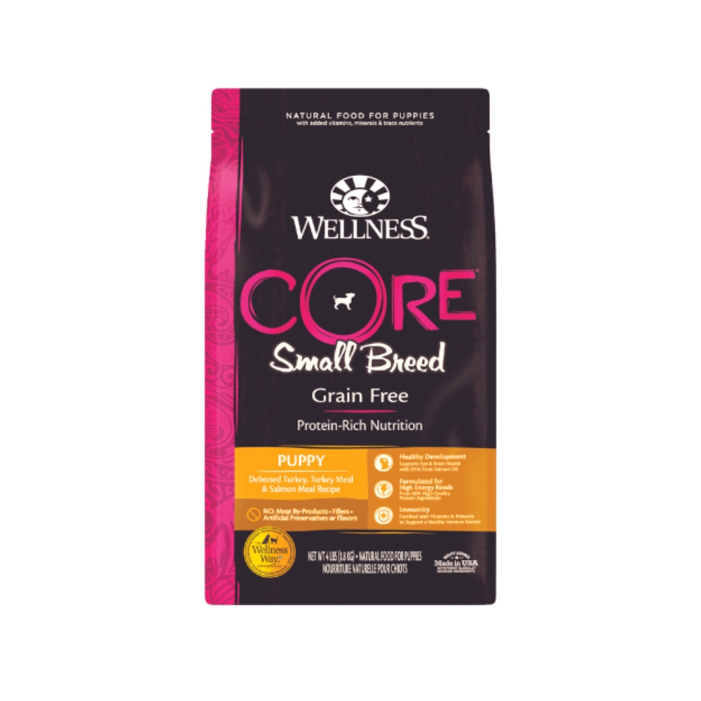 (exp: 07 Jul 2026) Wellness Core Dog 1.8kg (4lb) Small Breed Puppy Grain Free Dry Dog Food
