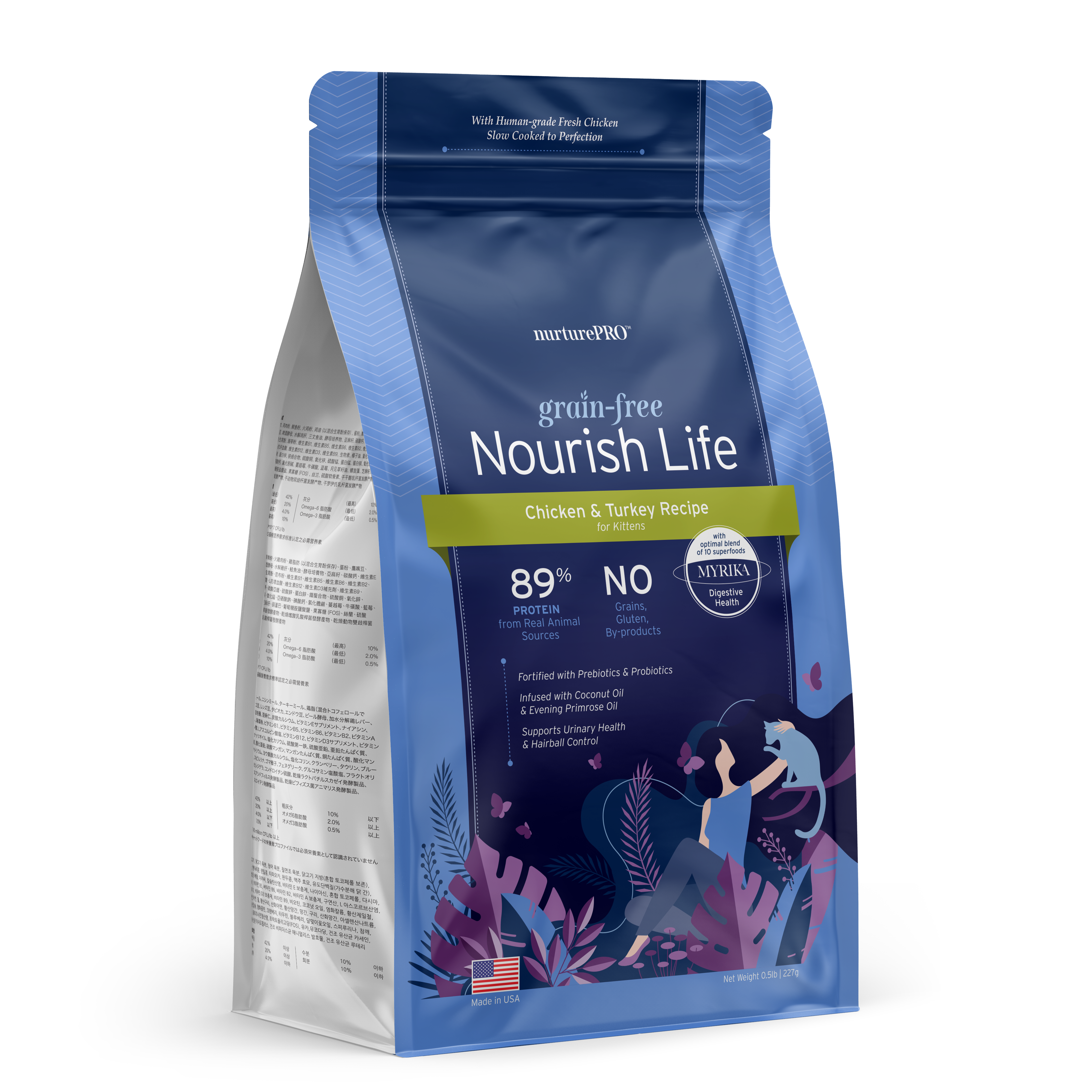 Nurture Pro Cat Nourish Life Grain Free Chicken & Turkey For Kitten Dry Cat Food