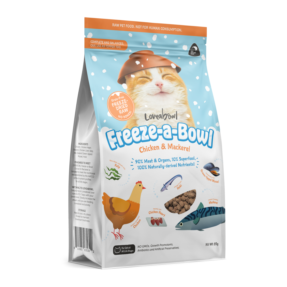 Loveabowl Cat Freeze A Bowl Chicken & Mackerel Dry Cat Food
