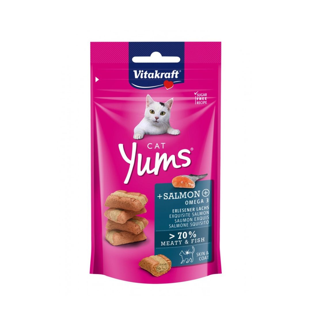 (exp: May'2026) Vitakraft Cat 40g Yums Salmon Cat Treats