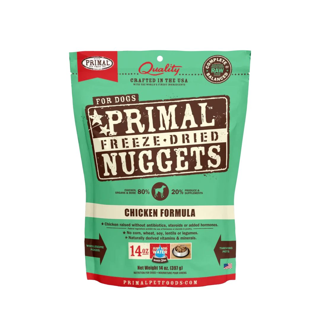 (exp: 28 Feb 2026) Primal Dog 397g Freeze-dried Nuggets Canine Chicken Formula Dry Dog Food