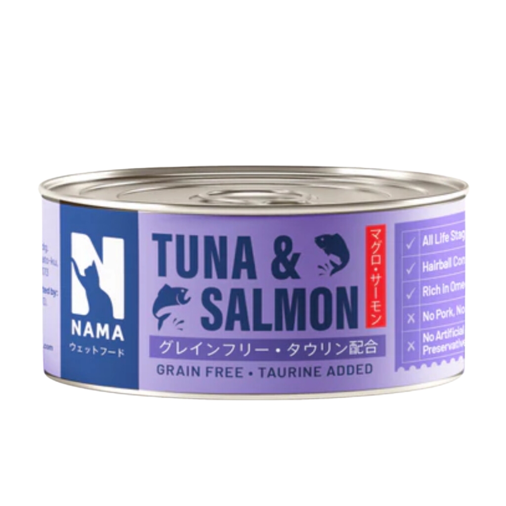 (exp: 23 Oct 2027) Nama Cat 80g Deboned Tuna & Salmon Canned Wet Cat Food