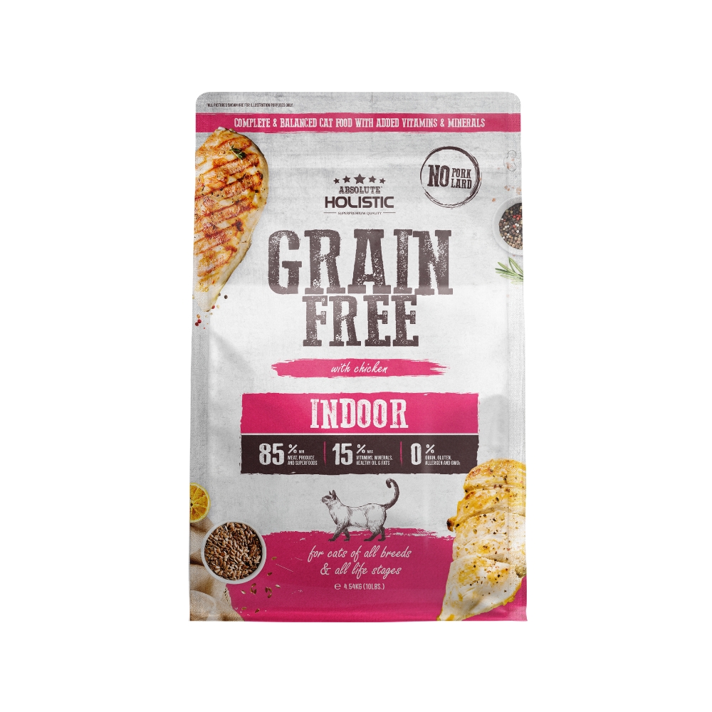 (exp: 18 Apr 2026) Absolute Holistic Cat 10lbs Grain Free Indoor Dry Cat Food