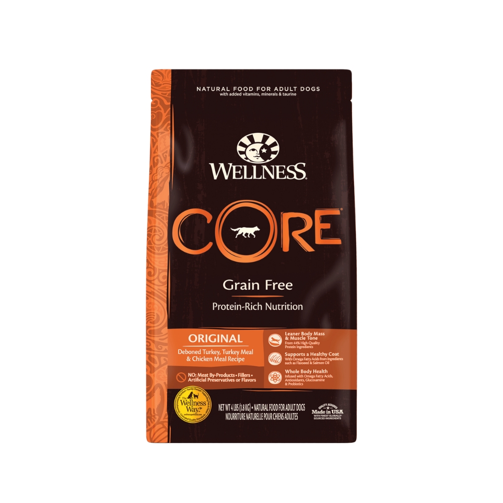 (exp: 26 Sep 2025) Wellness Core Dog 1.8kg (4lb) Original Grain Free Dry Dog Food