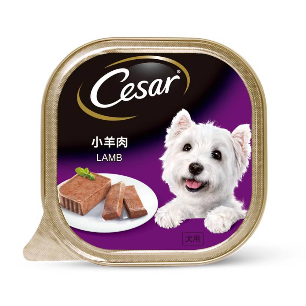 (exp: 02 Sep 2026) Cesar Dog 100g Core Tray Lamb Wet Dog Food