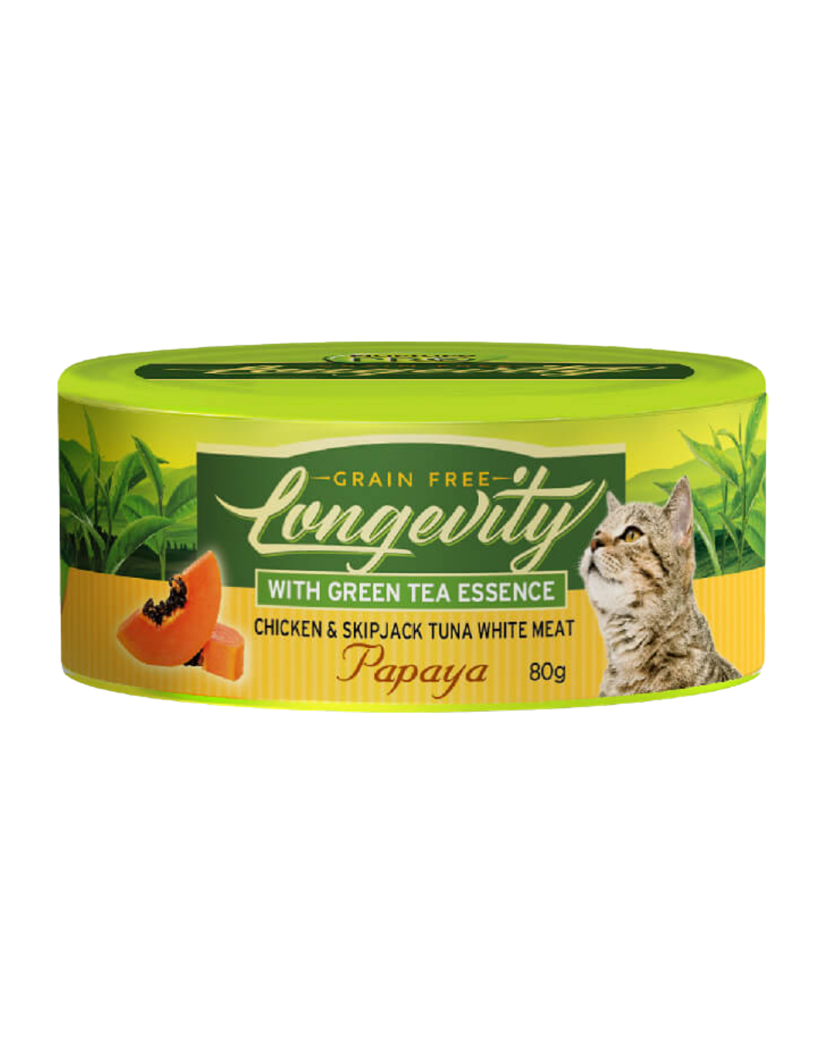 (exp: 25 Apr 2028) Nurture Pro Longevity 80g Chicken & Skipjack Tuna White Meat With Papaya Cat Canned Food