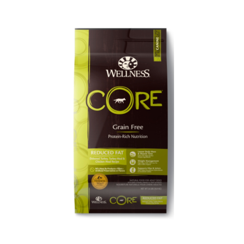 (exp: 17 May 2026) Wellness Core Dog 10.9kg (24lb) Reduced Fat Grain Free Dry Dog Food