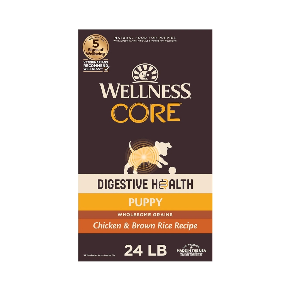 Wellness Core Dog 10.9kg (24lb) Digestive Puppy Chicken & Brown Rice Dry Dog Food
