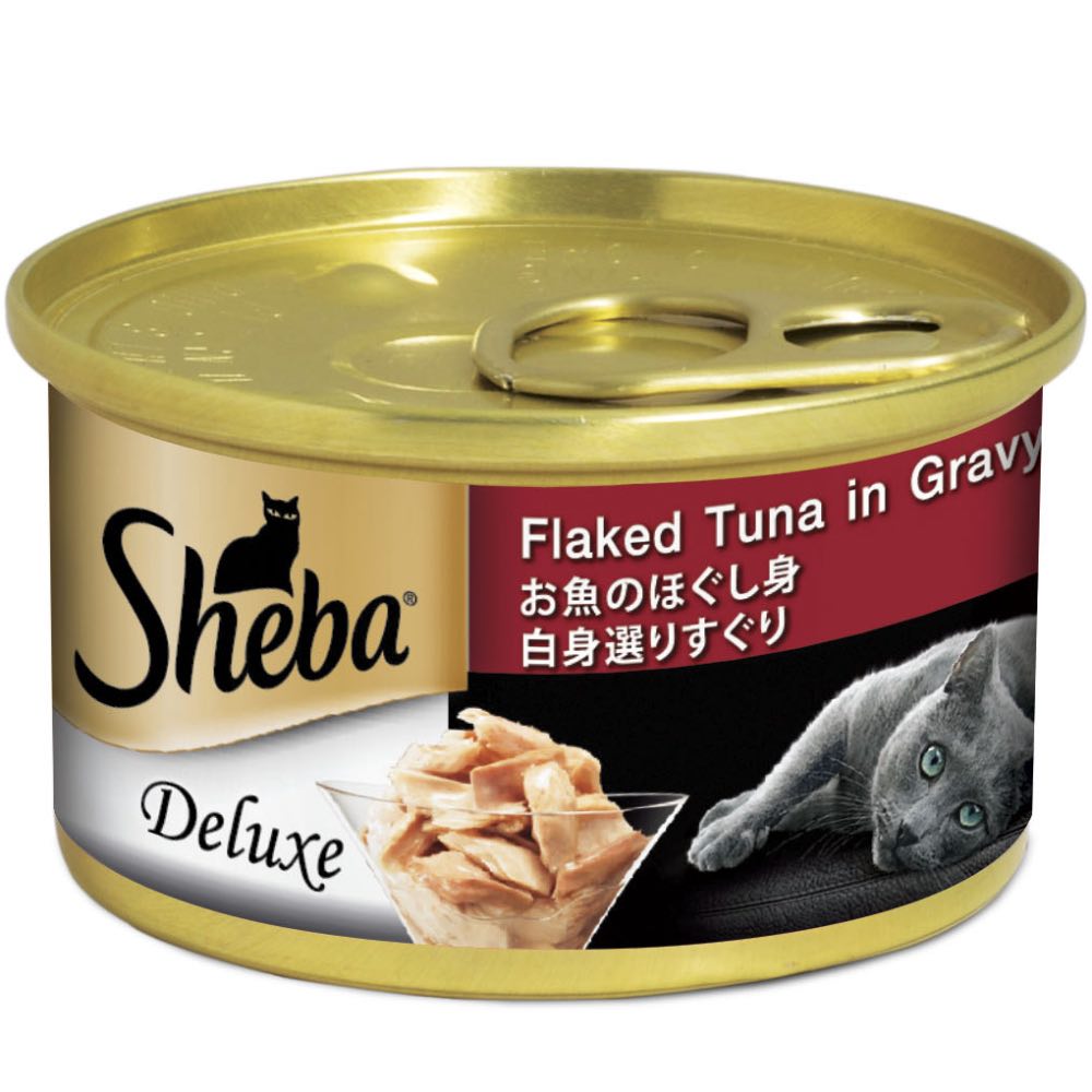 (exp: 28 May 2027) Sheba Cat 85g Flakes Tuna In Gravy Wet Cat Food