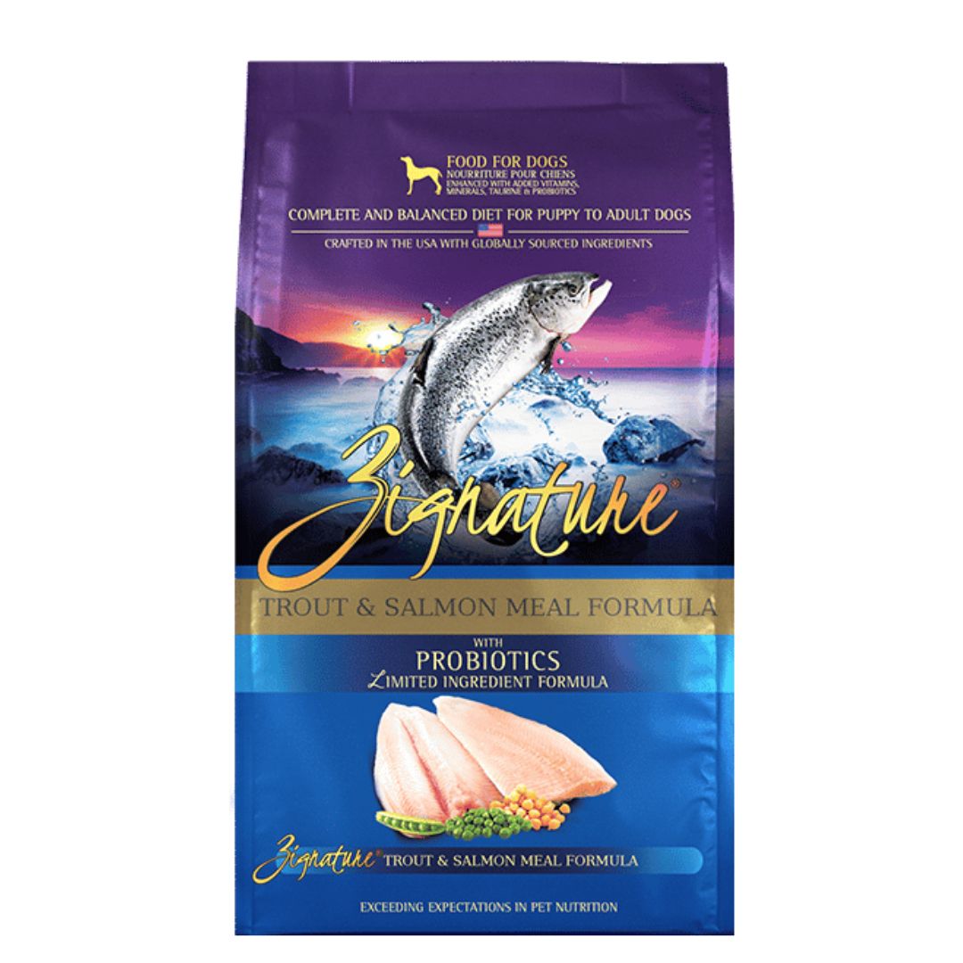 (exp: 27 May 2026) Zignature 11.3kg Trout And Salmon Meal Formula Dry Dog Food