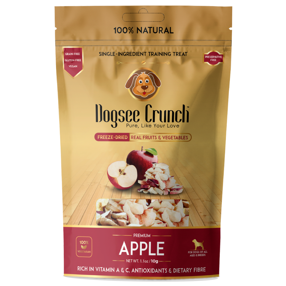 (exp: Mar 2026) Dogsee Crunch Freeze Dried Apple 10g Dog Treats