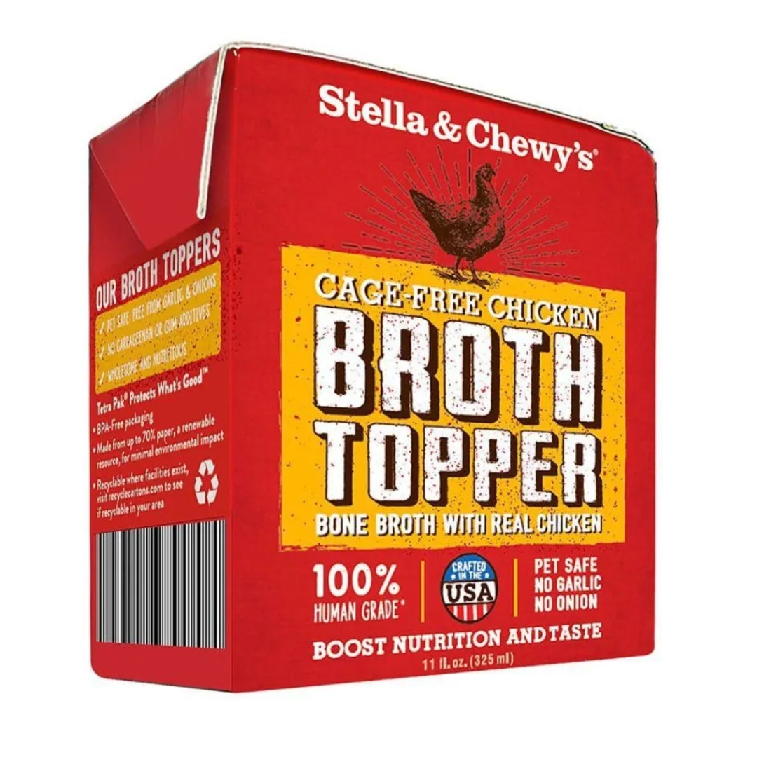 Stella & Chewy's Dog Broth Topper 325ml Cage Free Chicken Wet Dog Food
