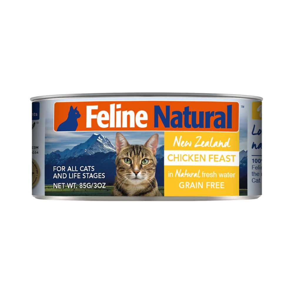 (exp: 30 Apr 2027) Feline Natural Cat 85g Chicken Feast Canned Wet Cat Food