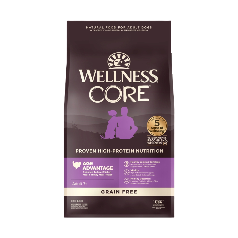 (exp: 12 Jun 2026) Wellness Core Dog 10.9kg (24lb) Senior Grain Free Dry Dog Food