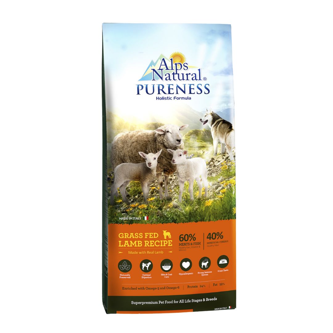 Alps Natural Pureness 13kg Grass Fed Lamb Recipe Dry Dog Food