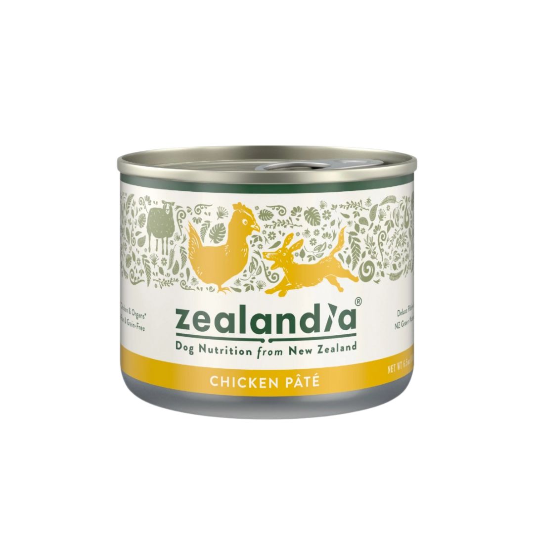 (exp: 10 Mar 2026) Zealandia Dog 185g Chicken Pate Wet Dog Food