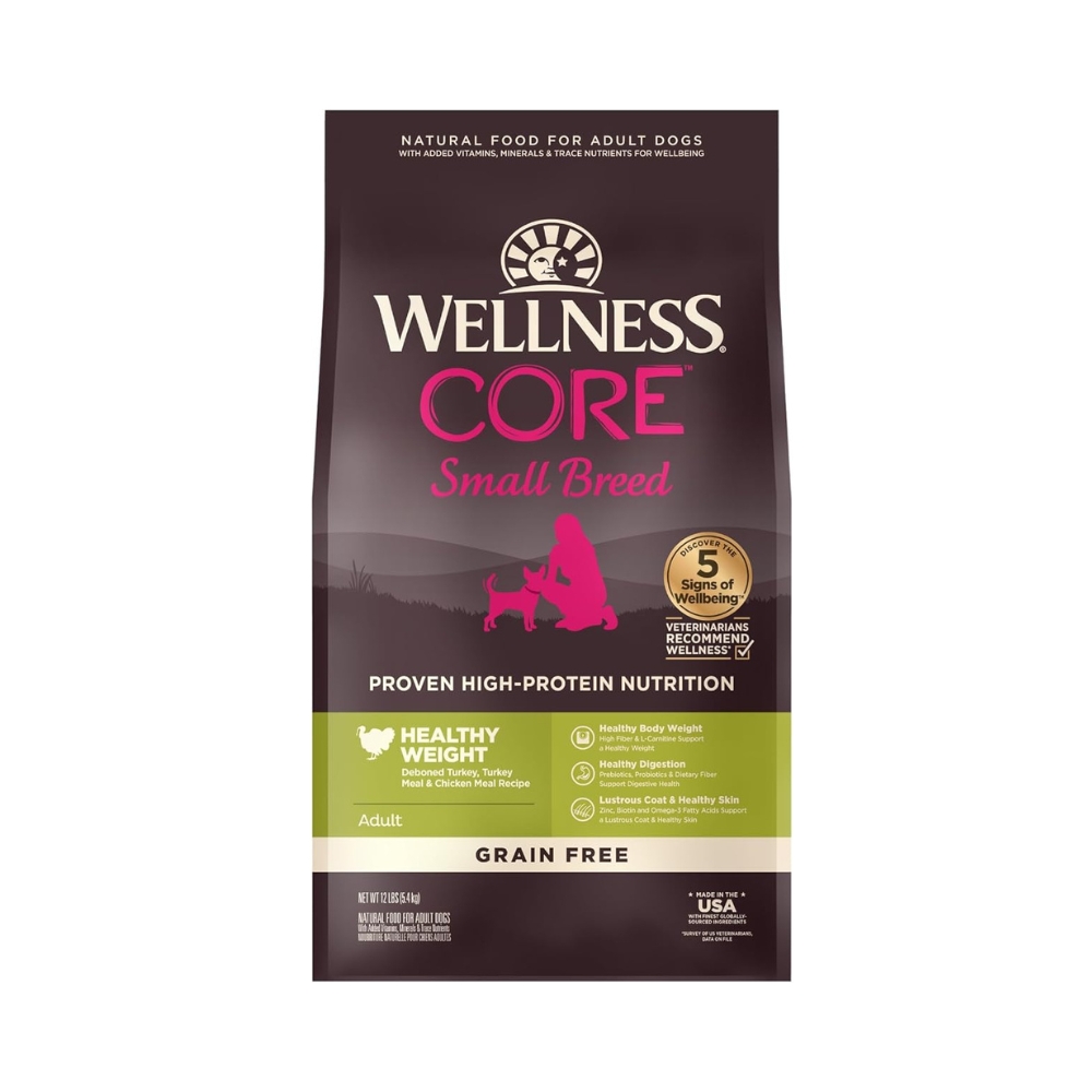 (exp: 19 May 2026) Wellness Core Dog 5.4kg (12lb) Small Breed Healthy Weight Grain Free Dry Dog Food