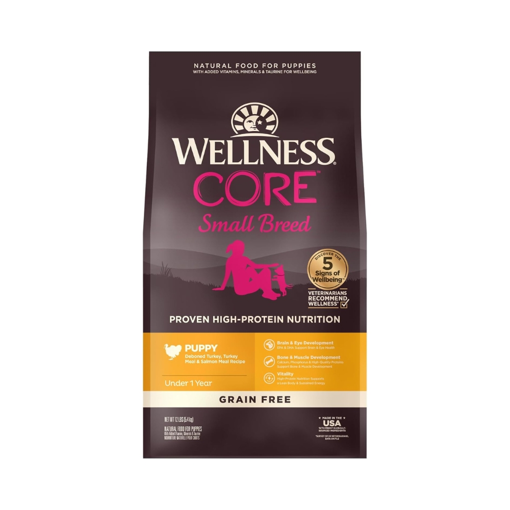 (exp: 01 Nov 2025) Wellness Core Dog 5.4kg (12lb) Small Breed Puppy Grain Free Dry Dog Food