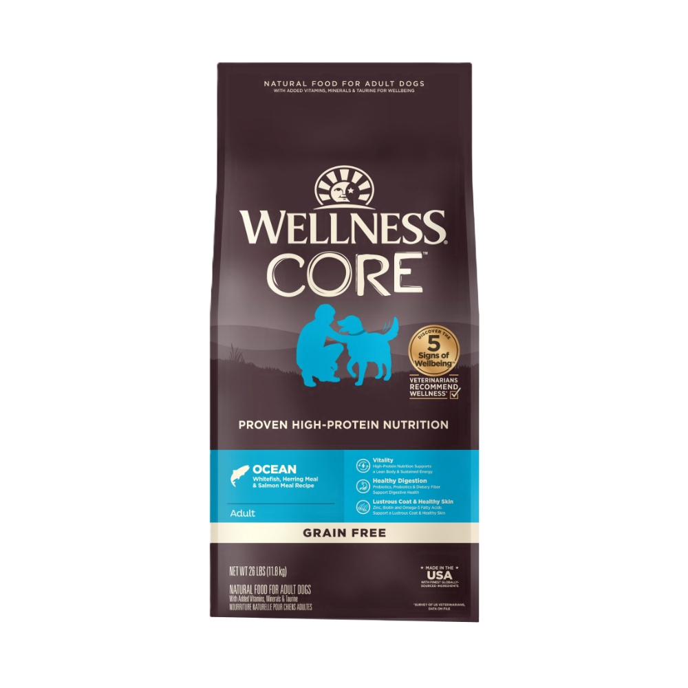 (exp: 09 Jun 2026) Wellness Core Dog 10kg (22lb) Ocean Fish Grain Free Dry Dog Food