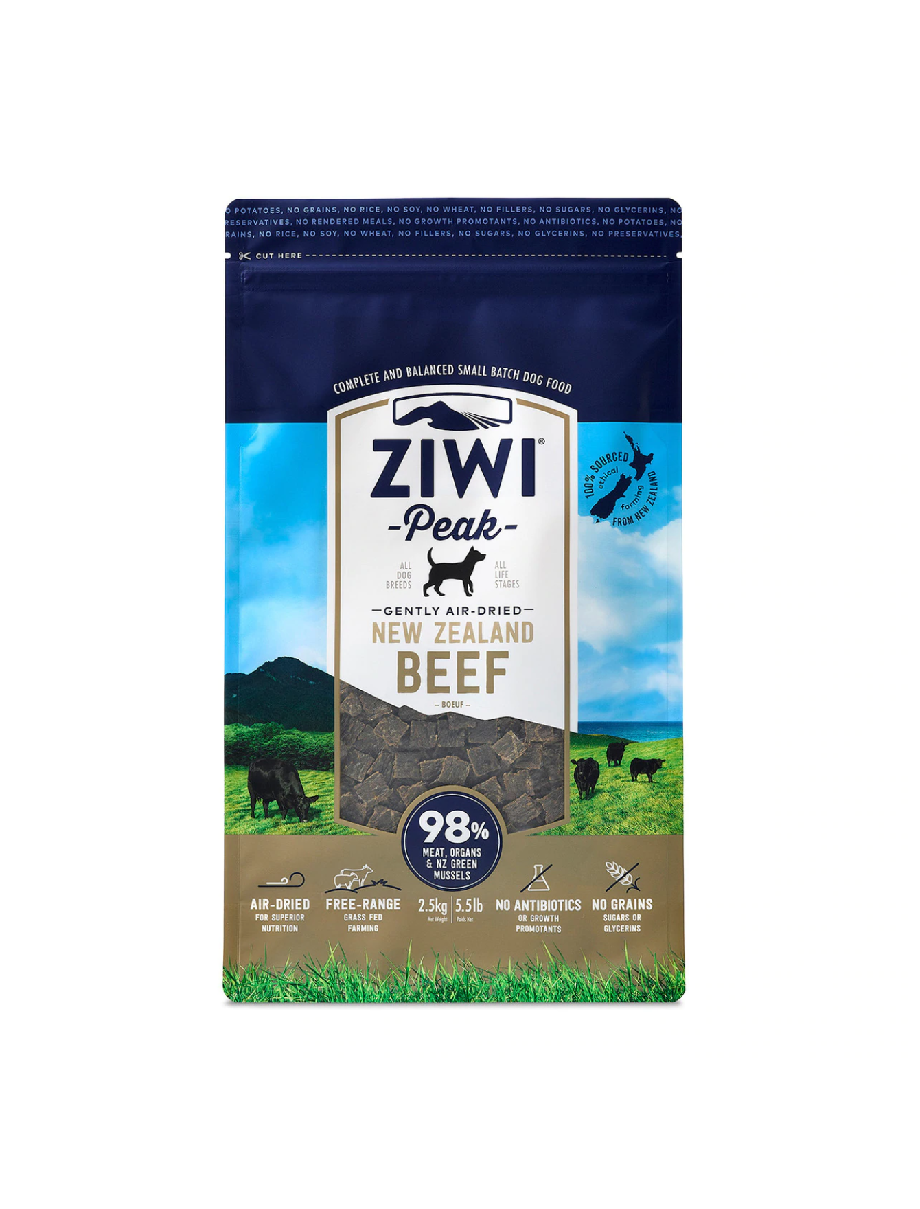 (exp: 18 Sep 2026) Ziwipeak Dog 2.5kg Originals Air Dried Beef Dog Food