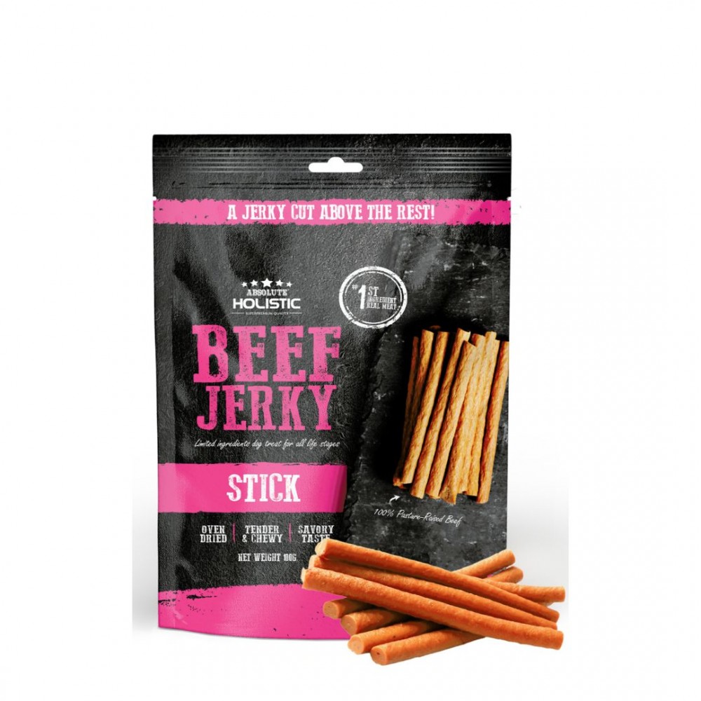 (exp: 23 May 2026) Absolute Holistic Dog 100g Jerky Beef Stick Dog Treat