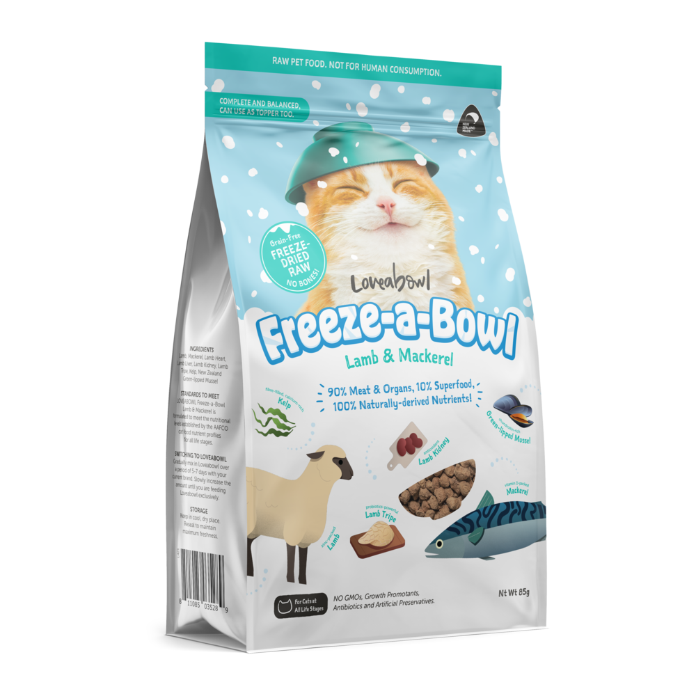 Loveabowl Cat Freeze A Bowl Lamb & Mackerel Dry Cat Food