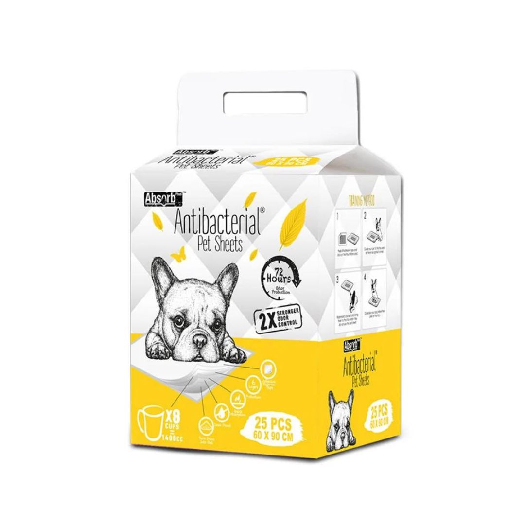 Absorb Plus 25pcs (large) 60x90cm Antibacterial Training Pee Pad